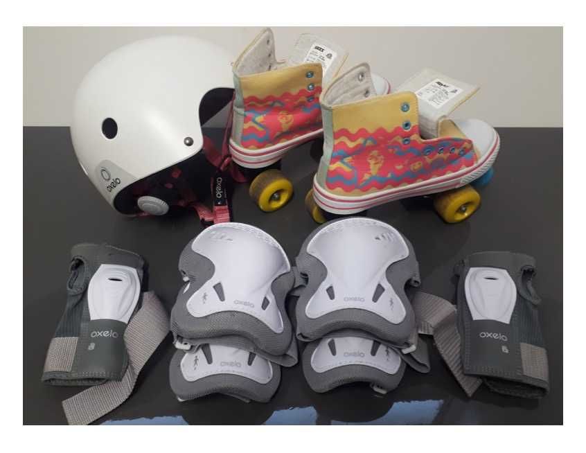 Patins Quad [Soy Luna™ | 38/39] + Capacete [M/54-58cm] + Proteções [M]