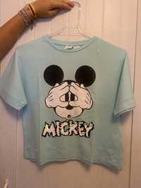 t-shirt azul mickey