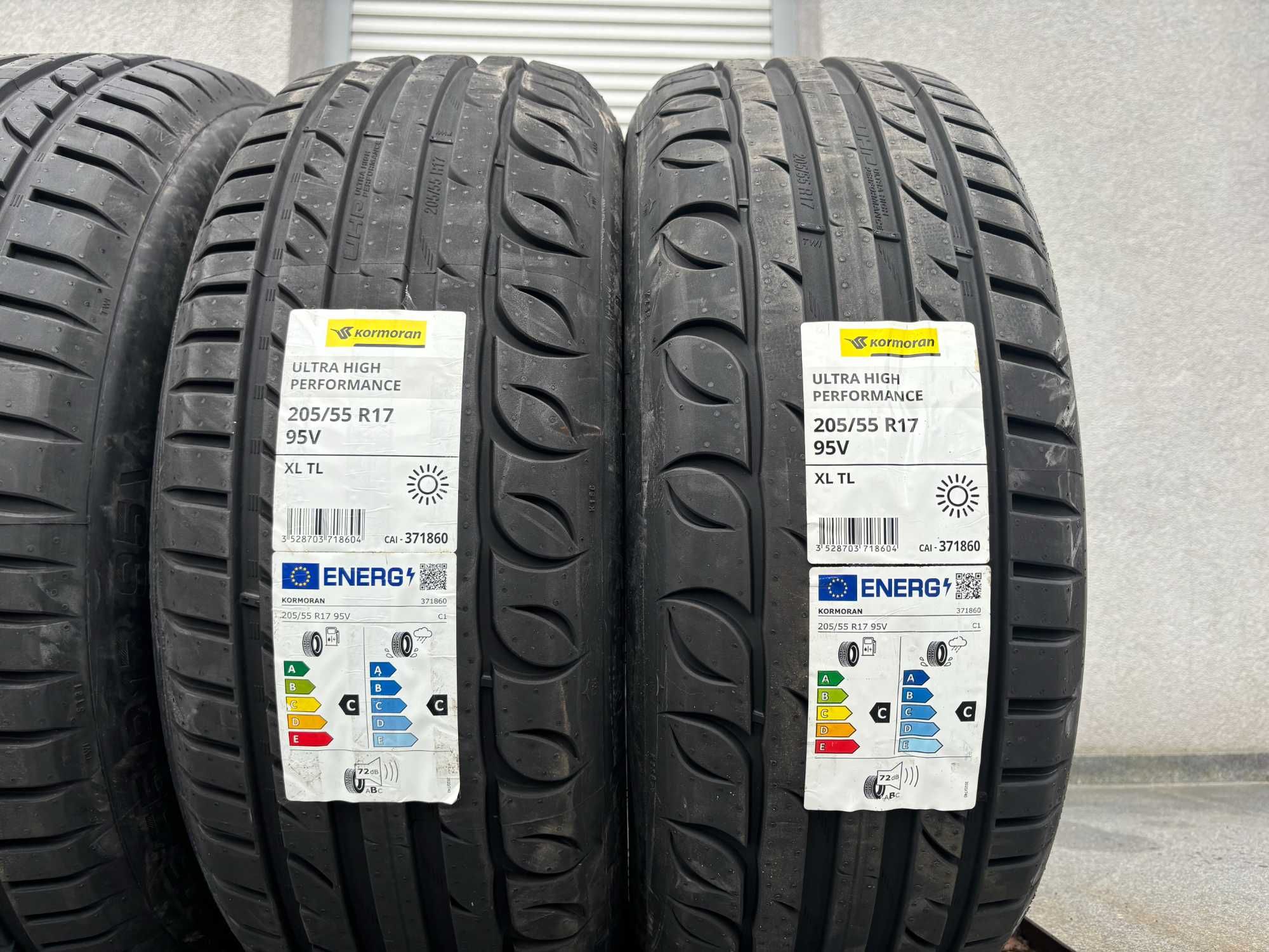 4 sztuki letnie 205/55R17 Kormoran UHP prosto z fabryki! 95V XL C,C,72