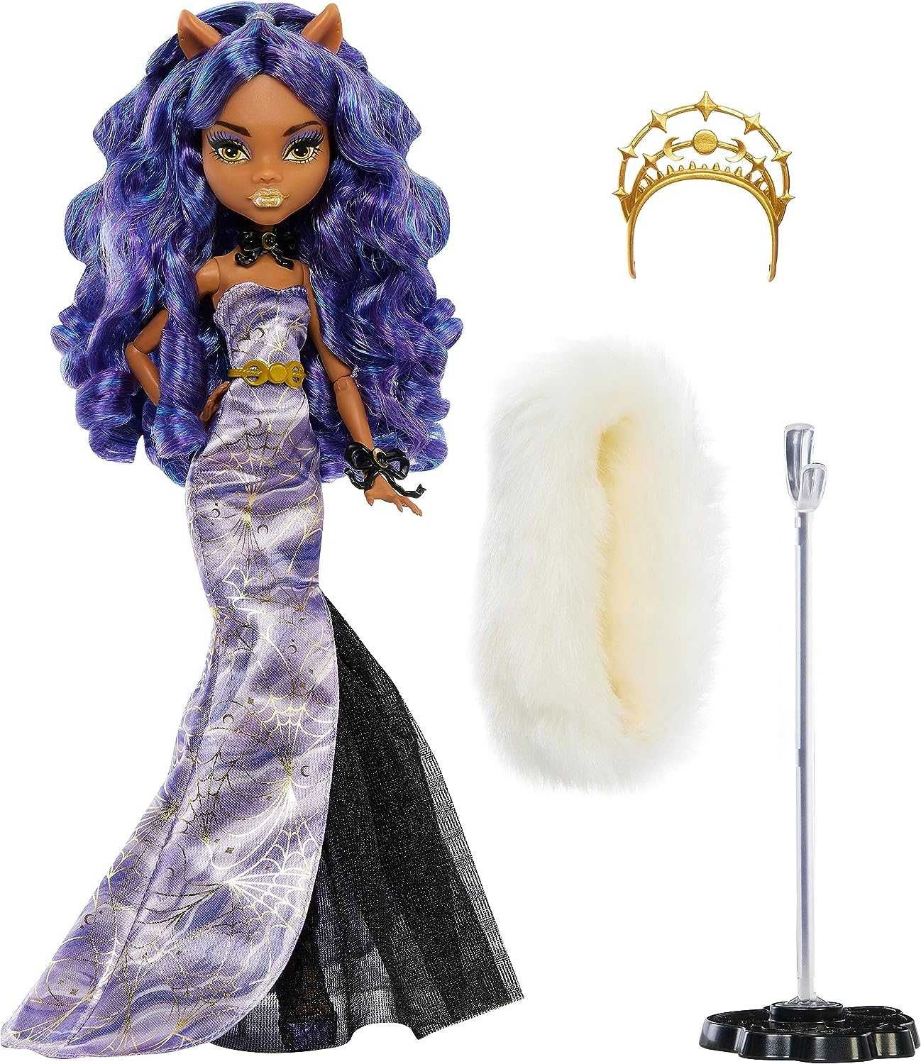 Монстер Хай Клодин Вульф Monster High Clawdeen Wolf Howliday HNF97