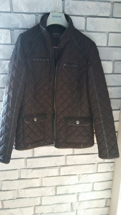 Czarna kurtka pikowana rozm. 38