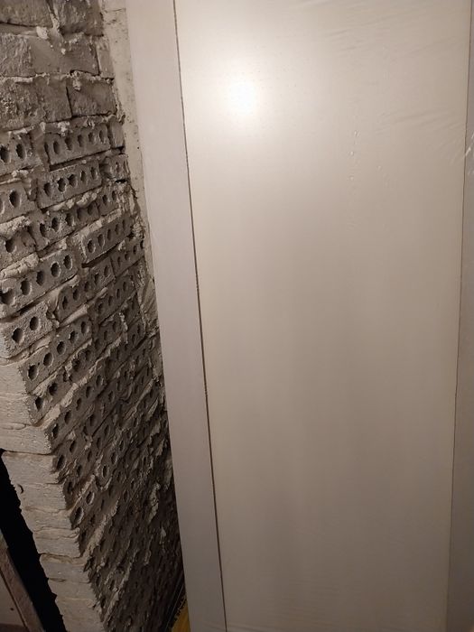 Skrzydło drzwiowe białe pełne 70 Lewe