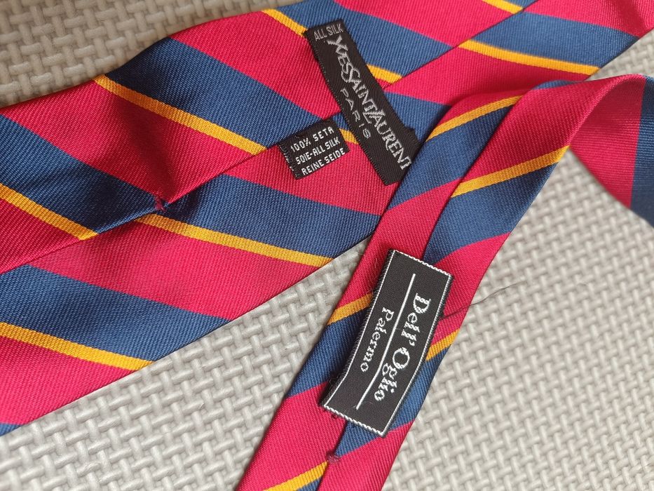 Krawat  YvesSaintLaurent Paris 100 jedwab