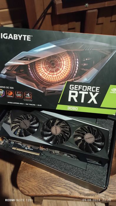 Відеокарта   GIGABYTE   GeForce RTX  3080  10 GB ціна 12 990 грн