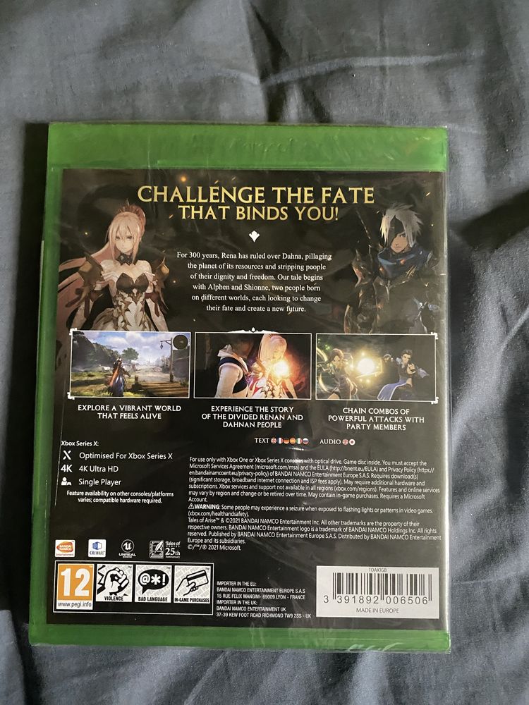 Tales of Arise xbox series x