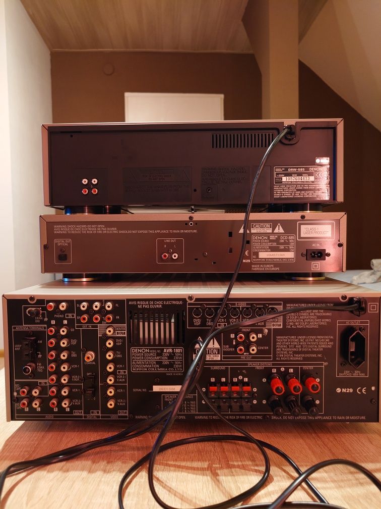 Wieża Denon AVR-1801 DCD-685 DRW-585