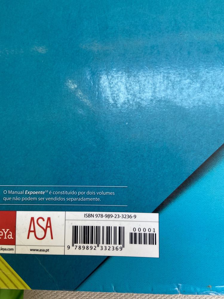 Manual ( vol1 e 2 ) e caderno de atividafes de Matematica A  Expoente
