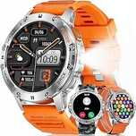 Zegarek smartwatch męski rozmowy menu pl smart watch wodoodporny 530ma