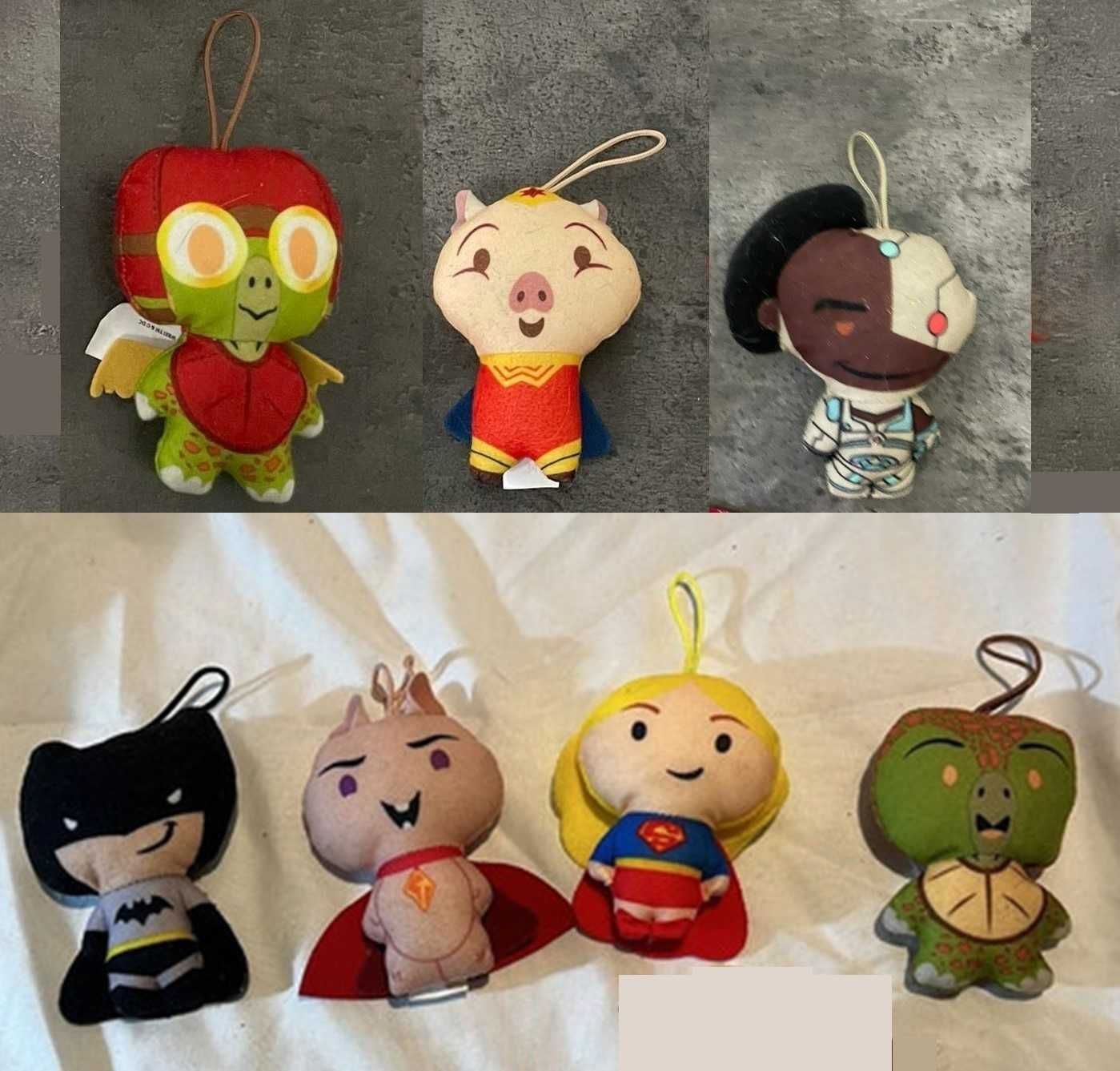 Zestaw maskotki przywieszki McDonald's DC SuperHeroes SuperPets 7 szt.
