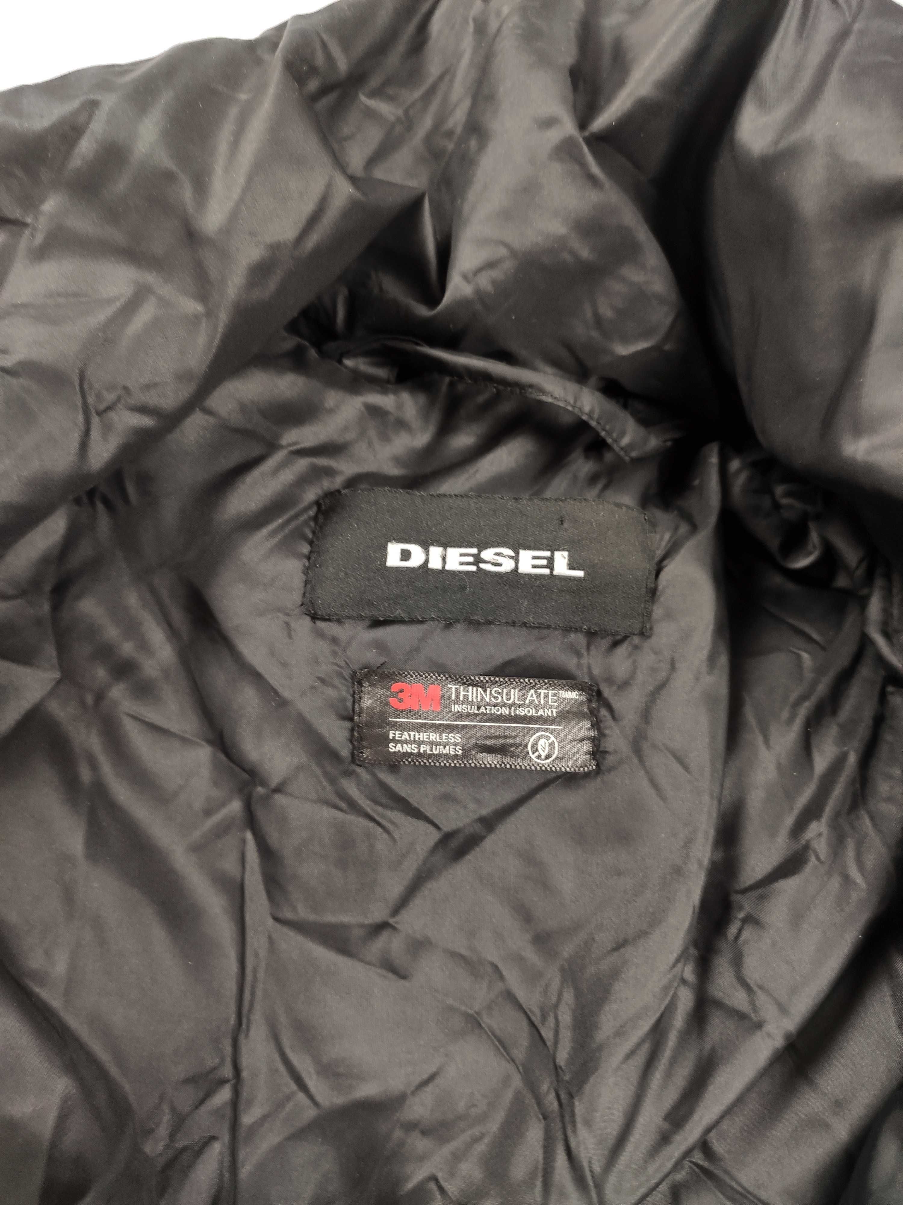 Kurtka puchowa Diesel czarna męska zimowa r. XL