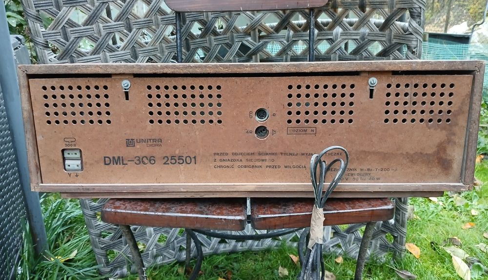 Radioodbiornik Unitra Diora DML-306 Klawesyn, lata 70"