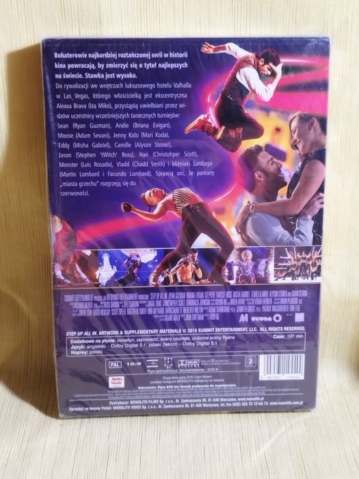 "Step Up/ All In" / DVD/ Polski Lektor/ Nowe / Folia
