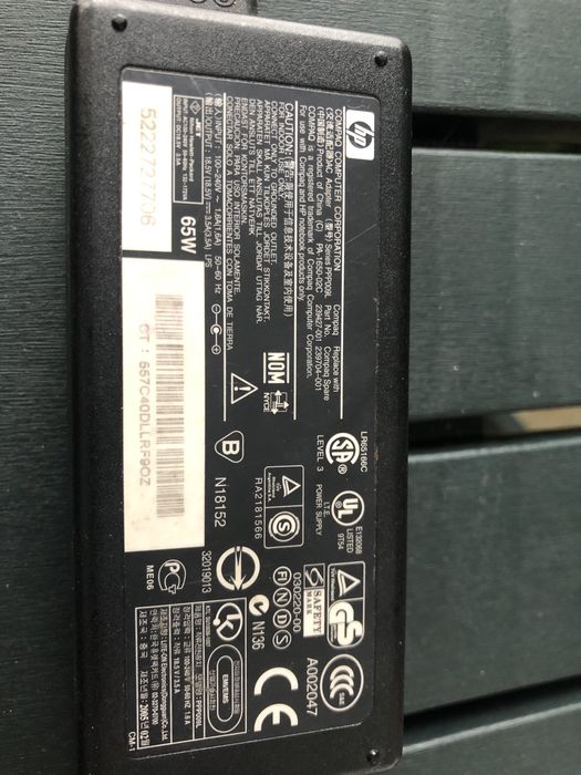 Блок живлення ноутбука DC 18,5V 3,5A 65W HP зарядка