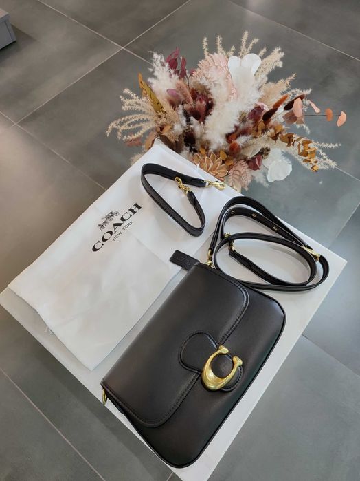 Сумка Coach Soft Tabby Shoulder Bag Black