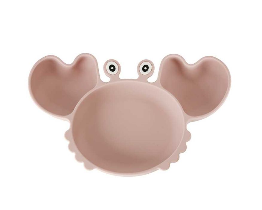 Naczynia silikonowe dla dzieci różowy kubek śliniak miseczka