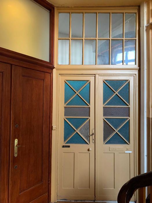 Drzwi wejściowe wewnętrzne, drewniane po demontażu sprzedam