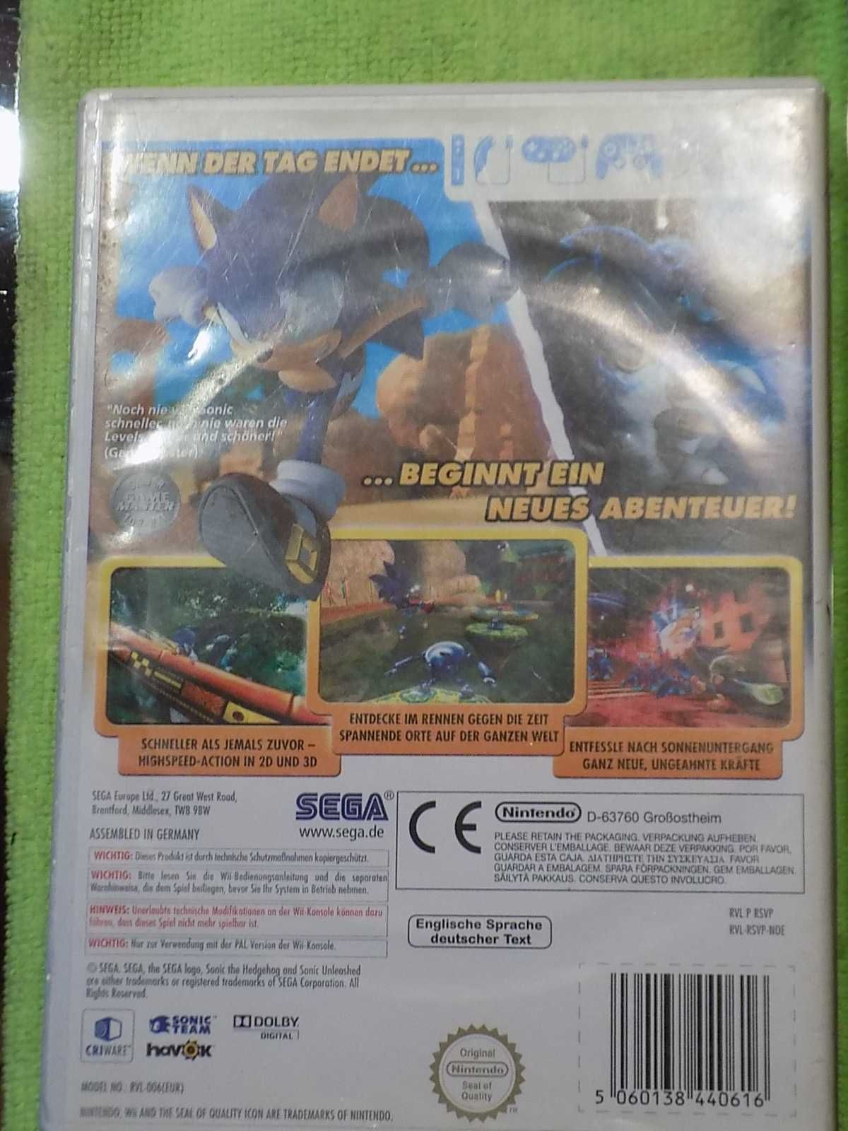 Sonic Unleashed -Nintendo Wii - Jeżołak/Wilkojeż z prędkością światła!