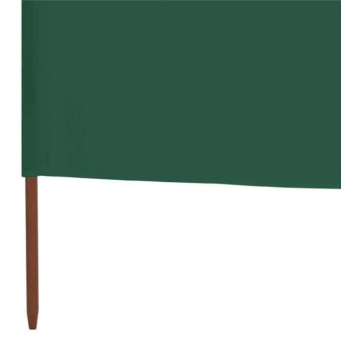 vidaXL Parawan 6-skrzydłowy z tkaniny, 800x120 cm, zielony