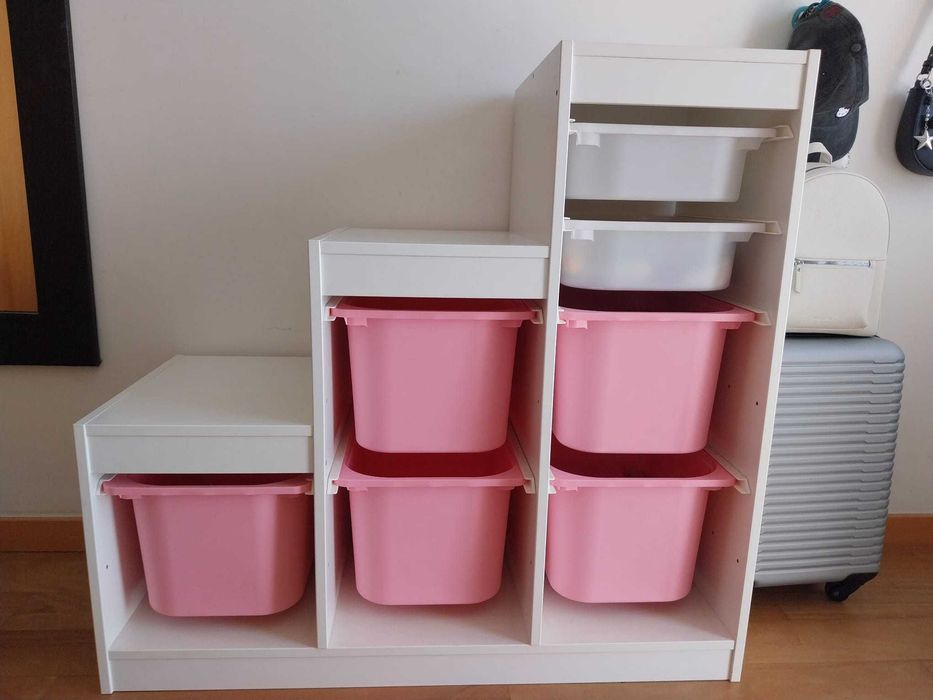Movél de arrumação com gavetas (IKEA Trofast) bom estado.