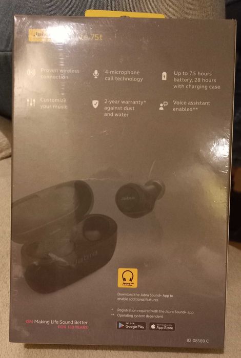 Słuchawki bezprzewodowe Jabra Elite 75 t