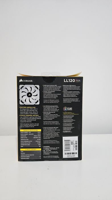 Corsair LL120 RGB 120mm Fan, 2200 RPM64552378471171122