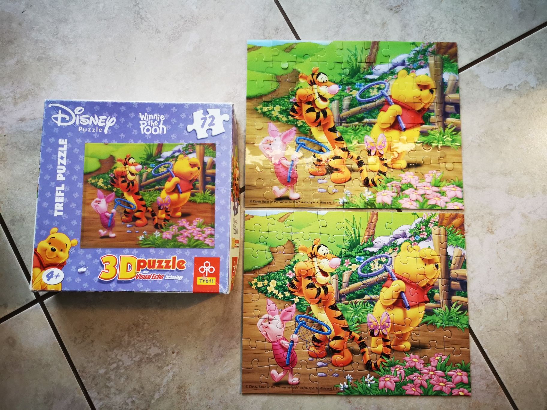 Puzzle Kubuś Puchatek 3d 4+