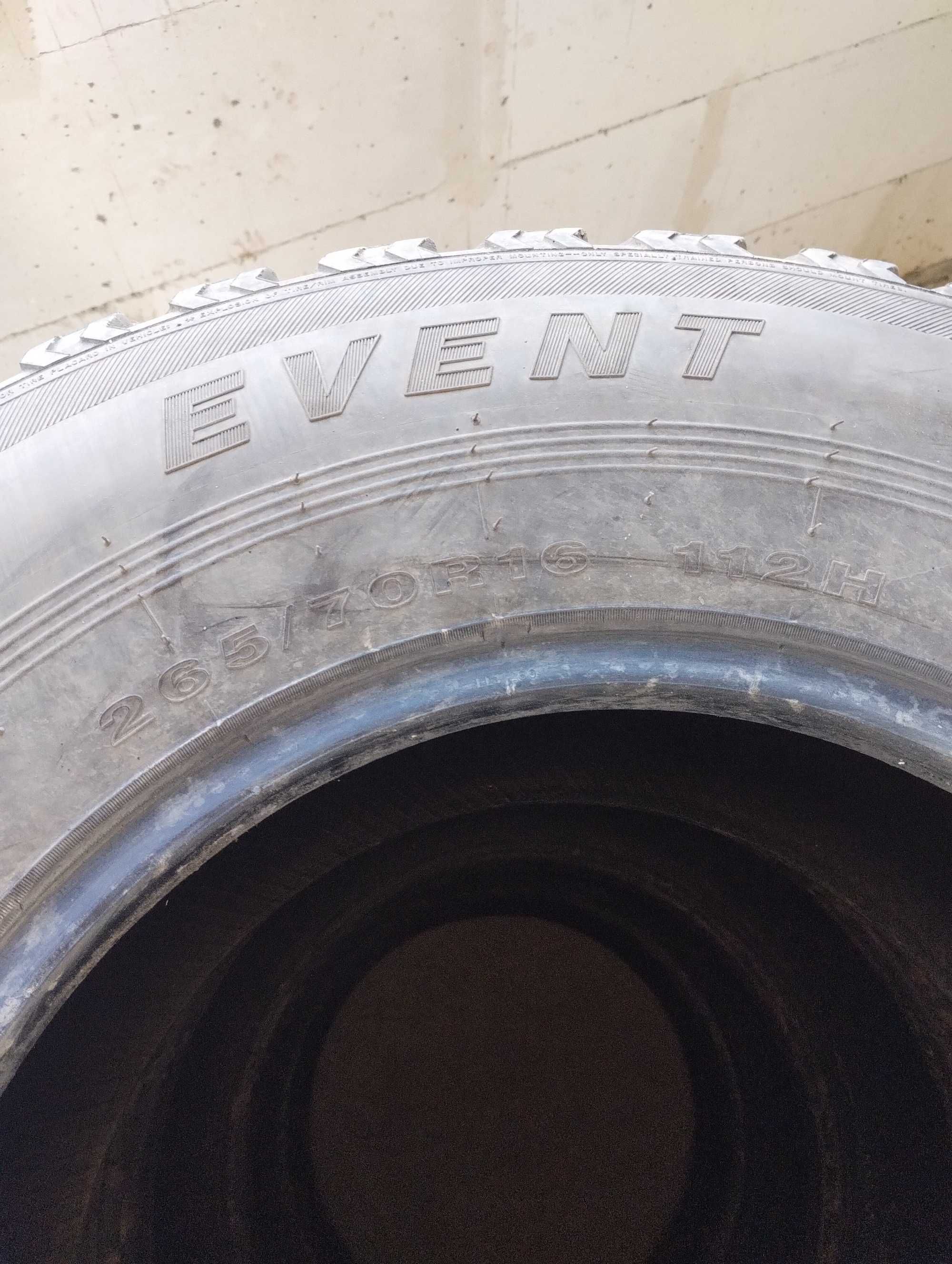 Opony Event ML698+, 265/70R16 Rok produkcji 2017, 4 szt.