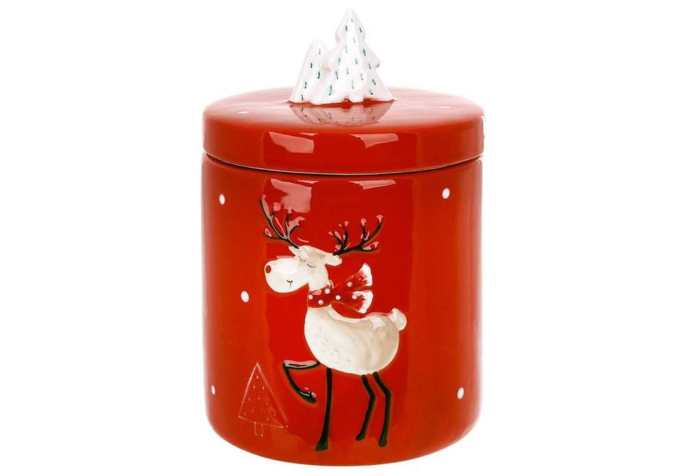 Новорічний посуд Банка для цукру Банка для сахара Новогодняя посуда