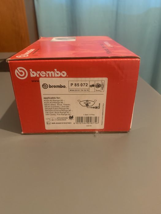Pastilhas de Travão Brembo (Dianteiro)