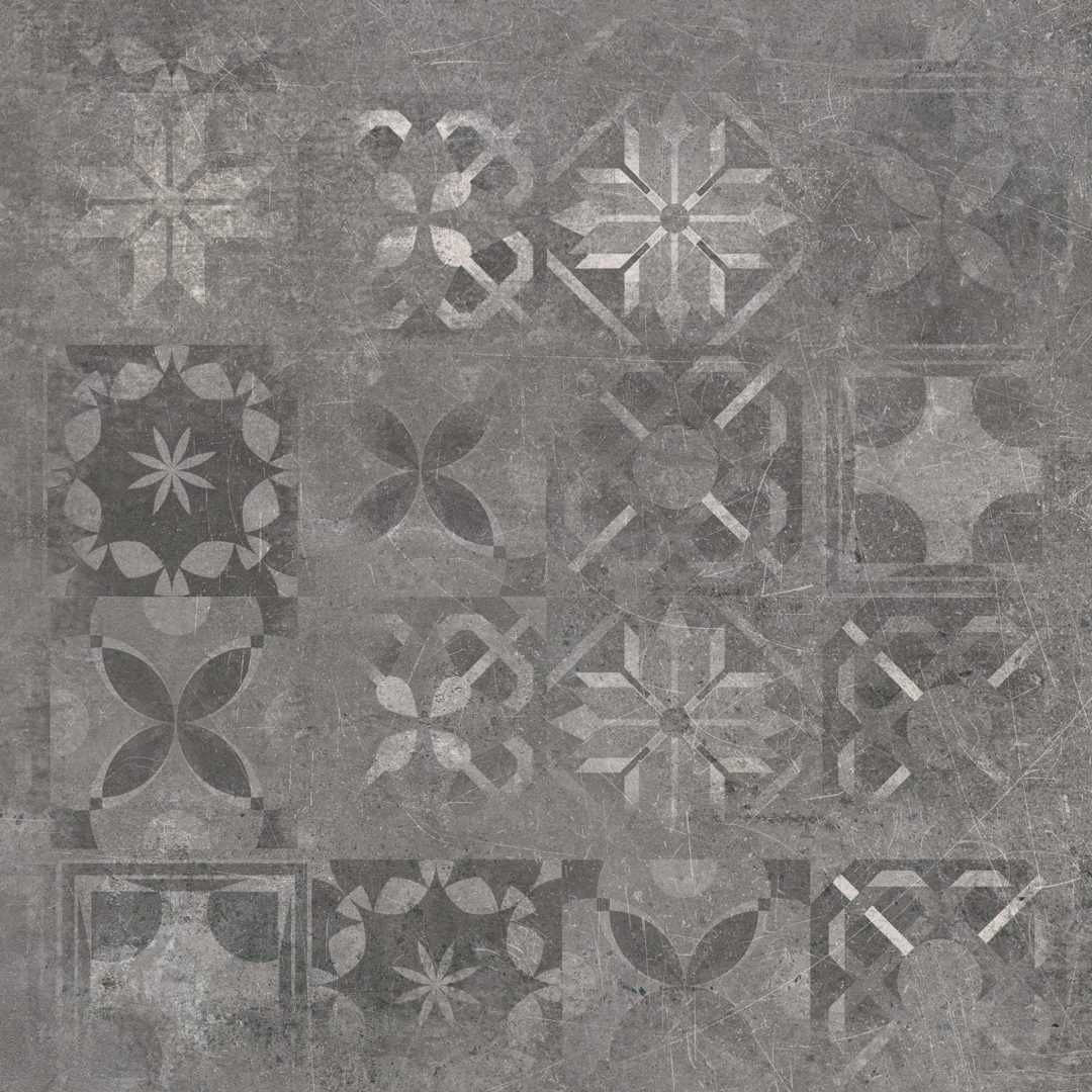 Cerrad Gres Softcement Graphite Decor Patchwork 60x60