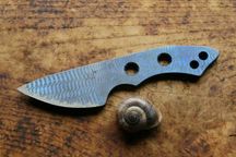 Custom neck knife Warren Thomas Titanium Skinner