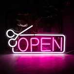 Neon na ścianę OPEN dekoracja wewnętrzna/zewnętrzna otwarte dekoracja
