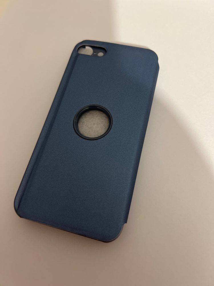 Etui Lustro Clear View iPhone 7/8/SE | Niebieskie