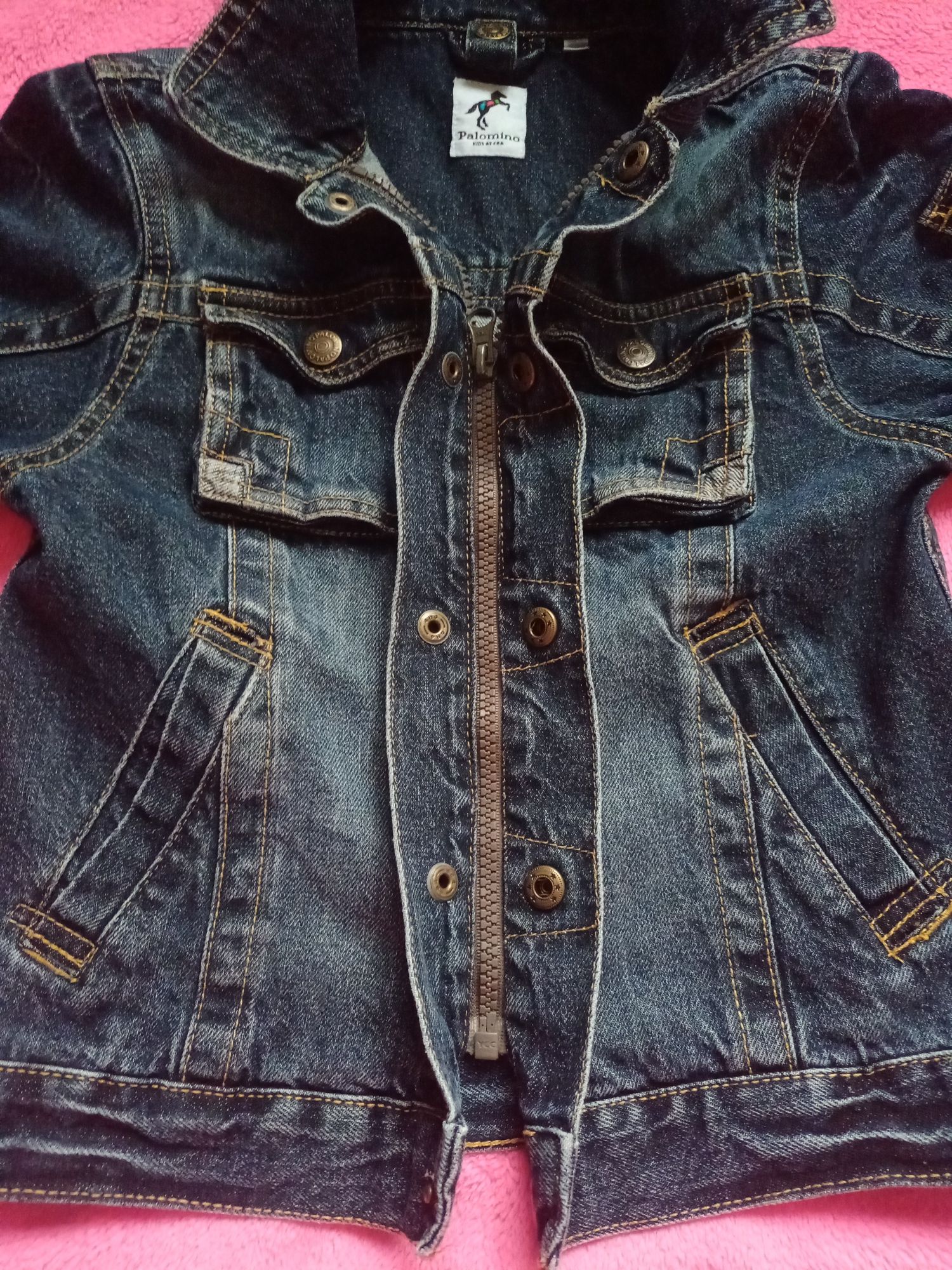 Piękna kurtka jeansowa polomino r.116
