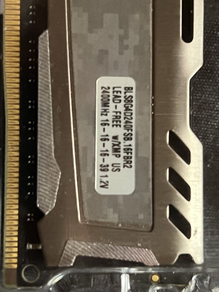Pamieć RAM DDR4 2400MHZ CL16 Crucial Ballixtix Sport 2x8Gb