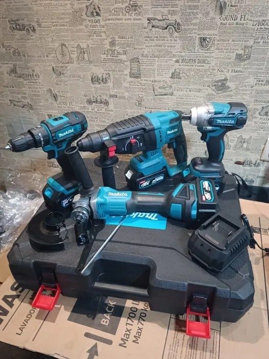 Набор 4в1 Makita 2 аккумулятора   36V/9.0Ah