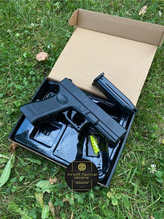 Найкращий металевий Глок 17 Pro Black/Іграшковий пістолет