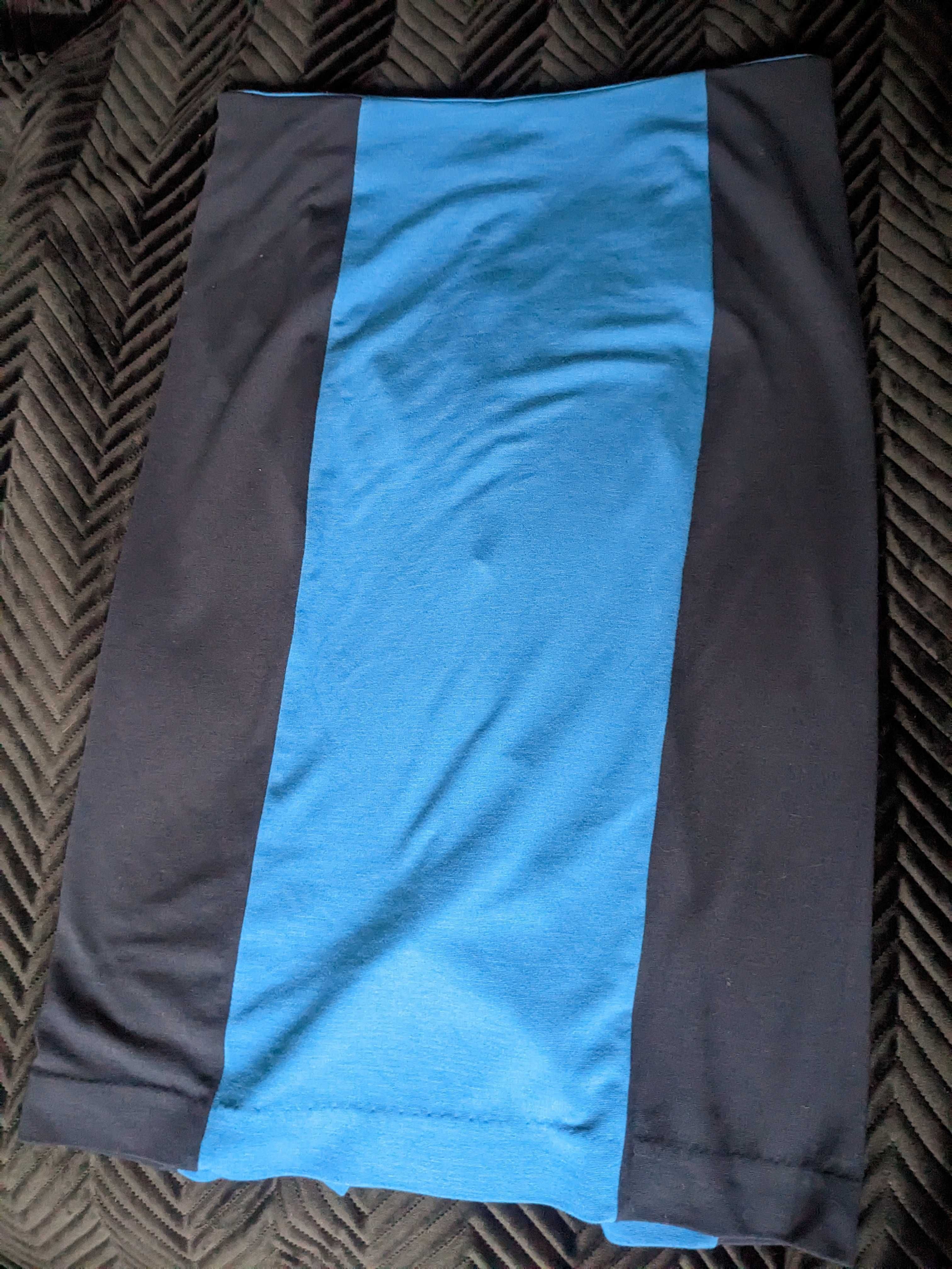Spódnica ołówkowa Tatuum granatowo-niebieska