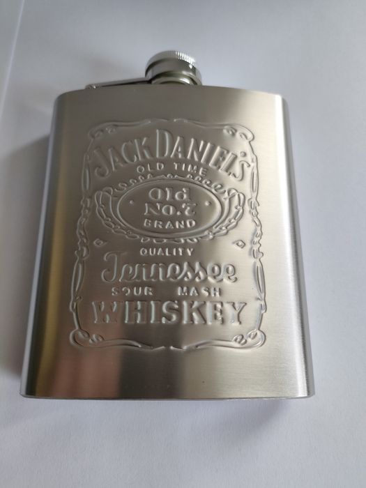 Piersiówka Jack Daniels srebrna prezent