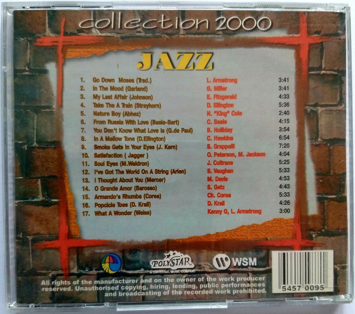 Jazz Collection 2000 Billy Holidey Diana Krall Glenn Miller Miles Davi