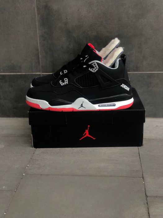 Кожаные зимние кроссовки Jordan Retro / красовки Жордан / Джордан