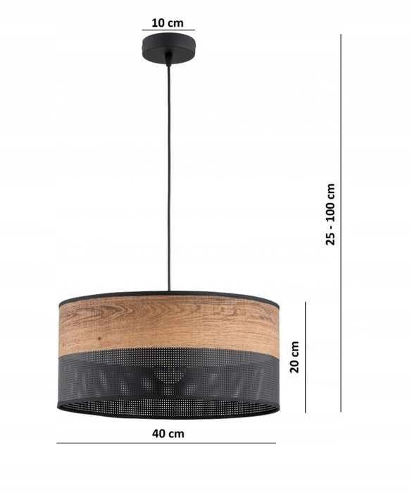 Lampa wisząca sufitowa klosz abażur