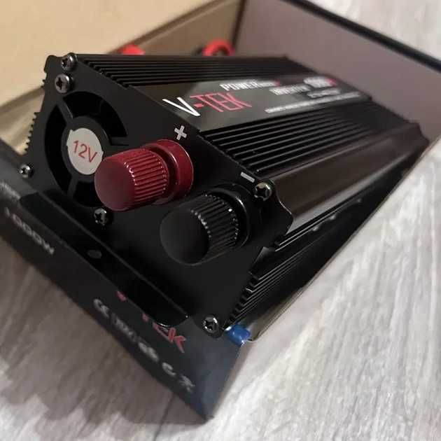 Преобразователь напряжения V-TEK PowerMaxx-1000W, инвертор 12/220В