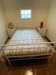 Cama em Ferro + Colchão + Estrado