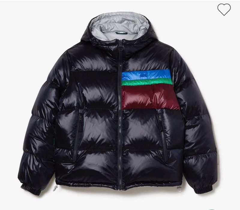 Kurtka puchowa Lacoste ORYGINALNA dwustronna  .STAN JAK NOWA