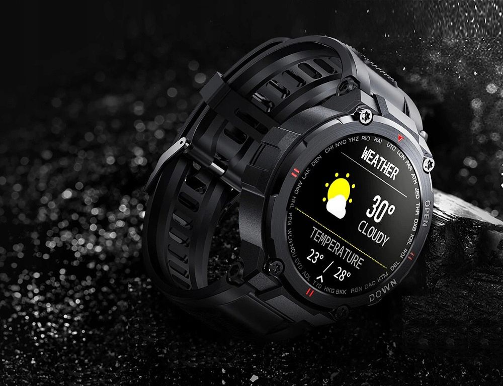 Smartwatch Męski Zegarek Do Xiaomi Samsung Huawei - Czarny