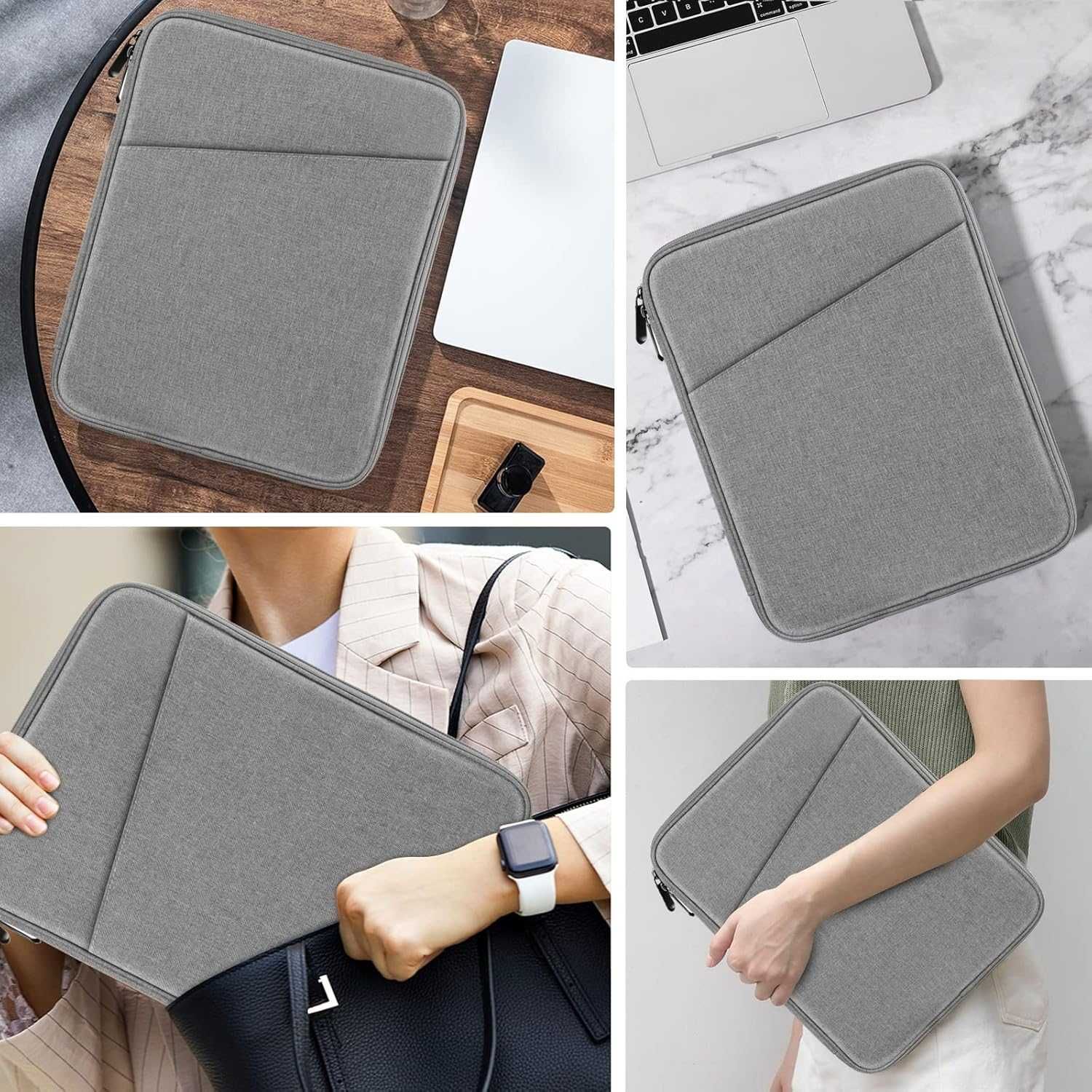 MoKo torba na tablet 9-11" iPad Pro Air Samsung Tab S7/S8/S9 11" szara