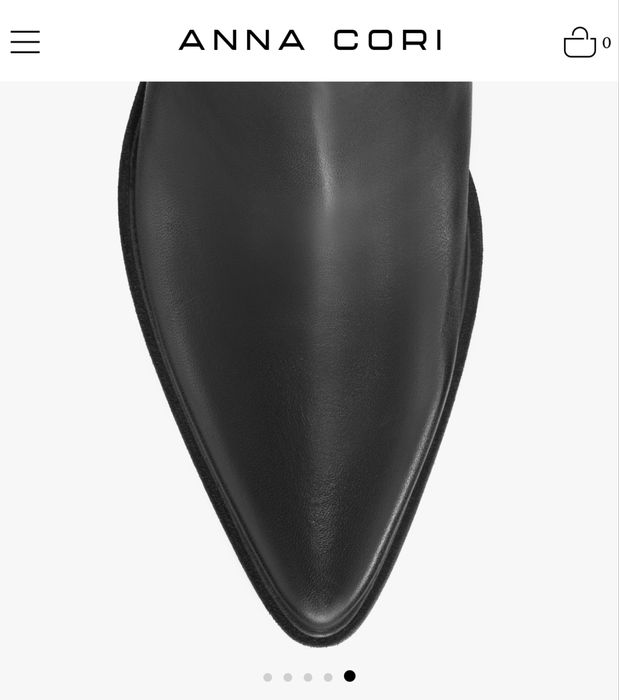 Казаки бренд Anna Cori 39 натуральна кожа