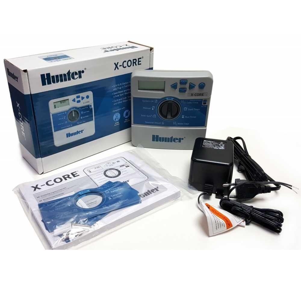 Контролер Hunter X-Core 401i-E, автоматичний полив, полив, зрошення