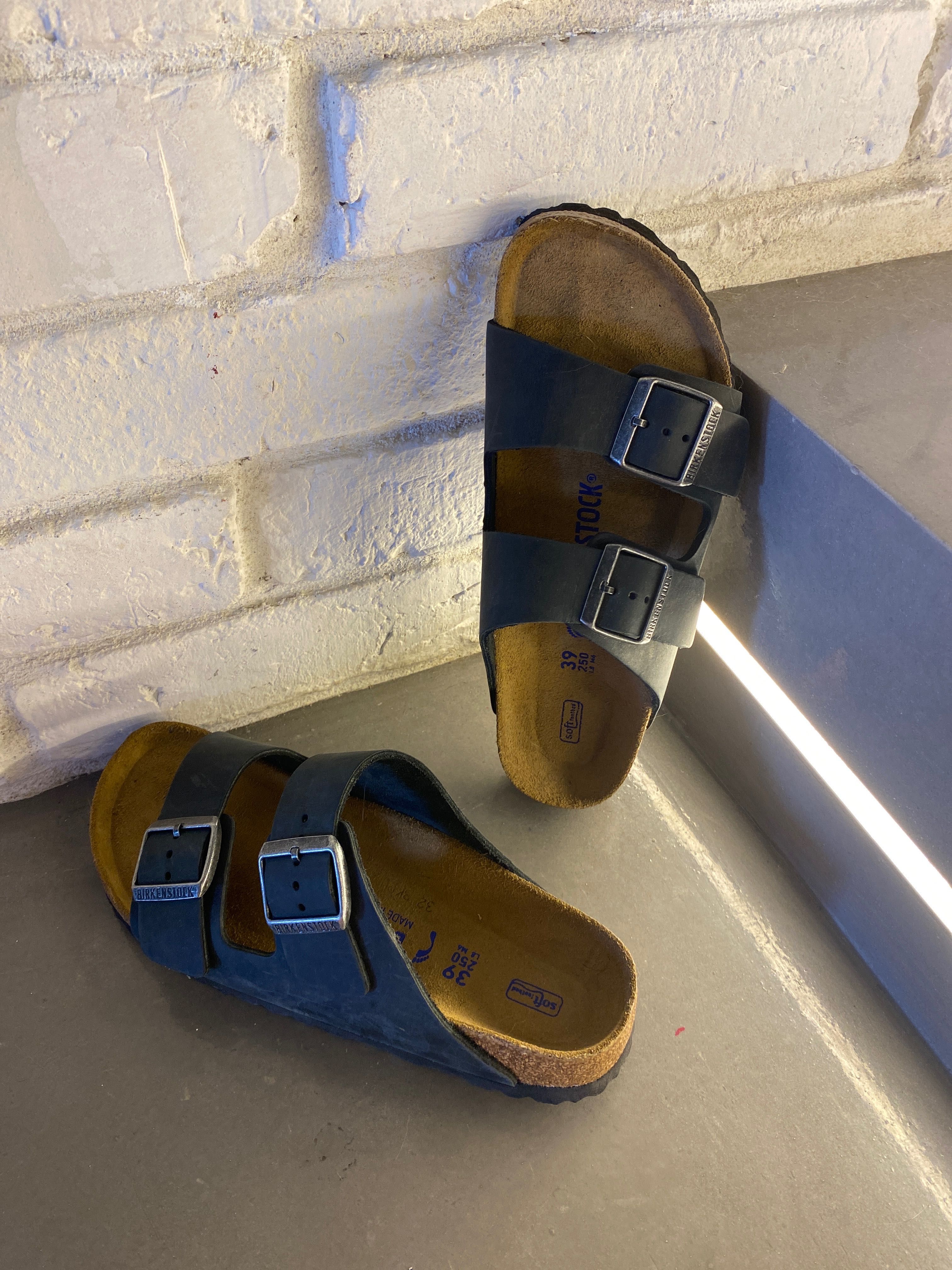 Skórzane klapki Birkenstock